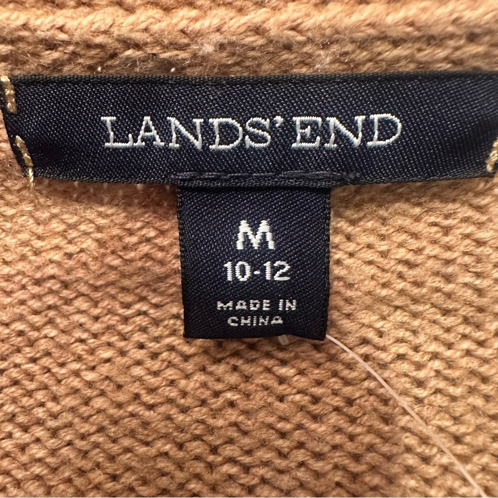 Lands’‎ End Tight Knit Sweater Medium 10-12 - Picture 10 of 11